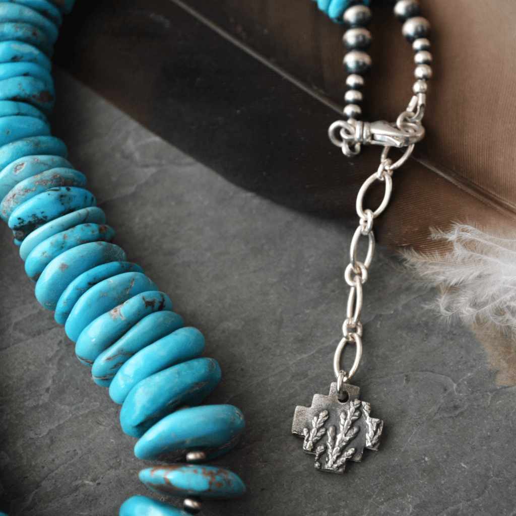 Arizona Turquoise Necklace, Graduated Beads - Gayle Dowell