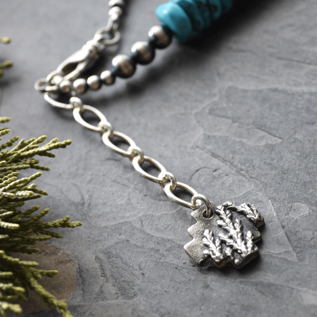 Arizona Turquoise Necklace, Graduated Beads - Gayle Dowell