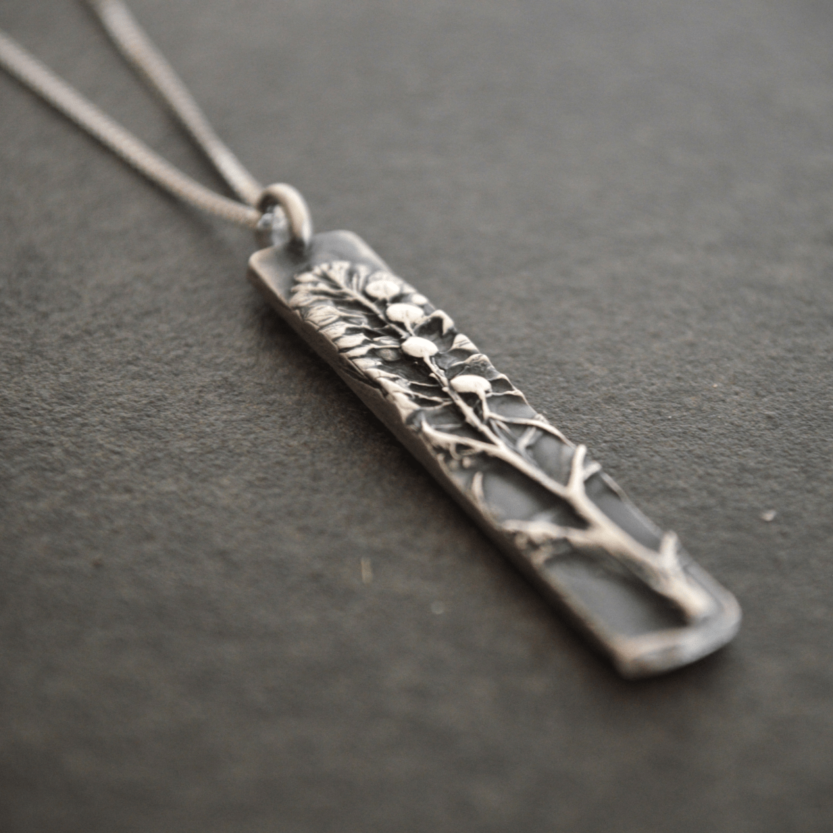 Peppergrass Pendant Necklace in Silver - Gayle Dowell