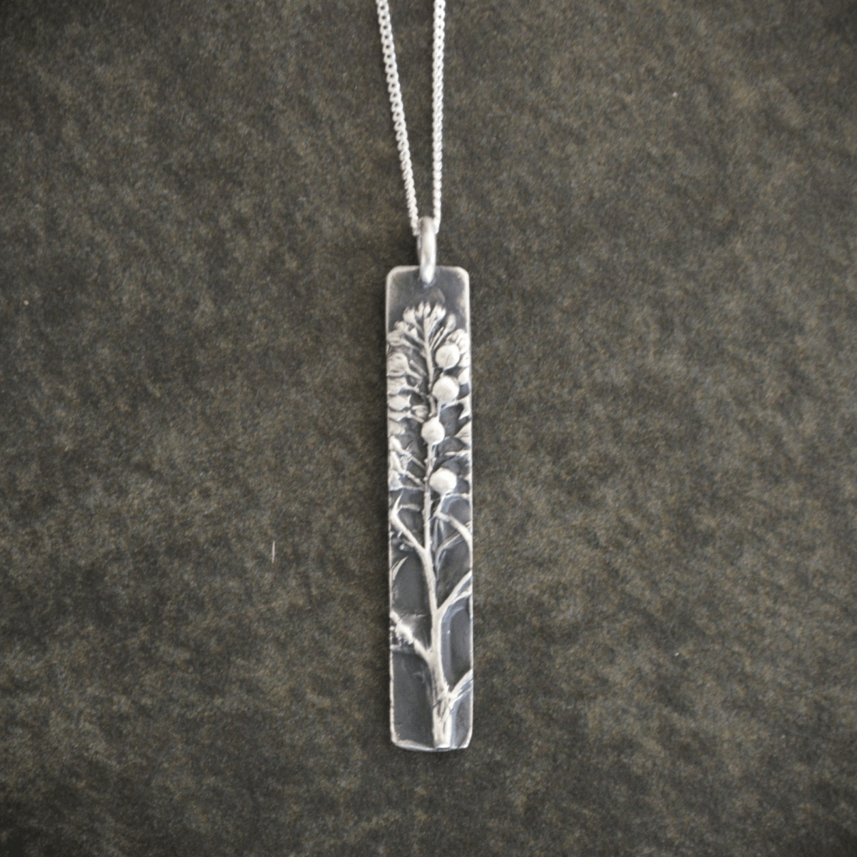Peppergrass Pendant Necklace in Silver - Gayle Dowell