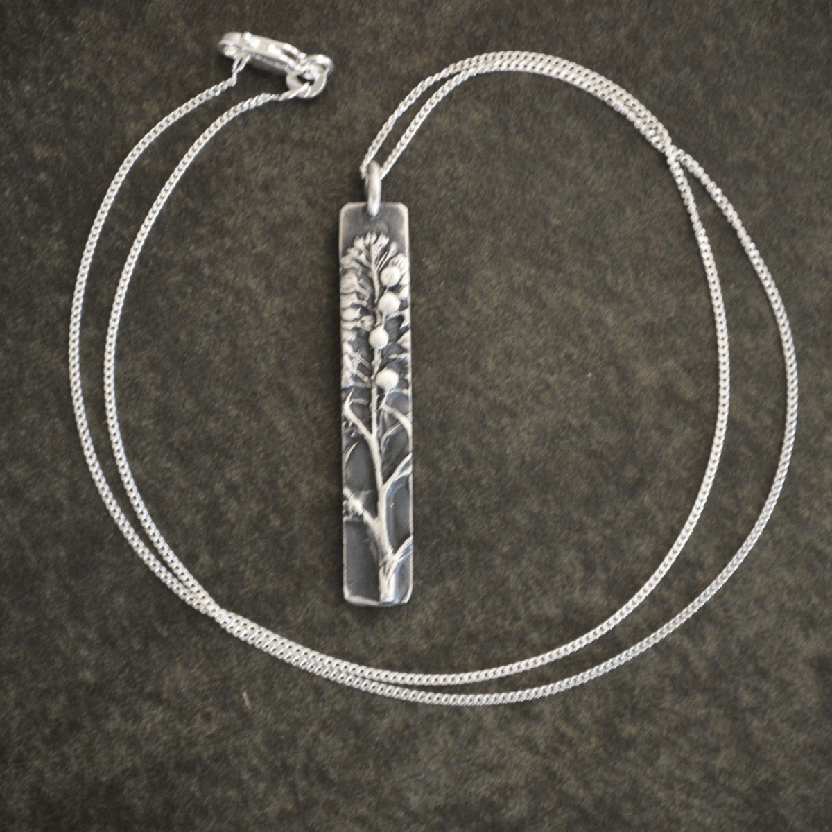 Peppergrass Pendant Necklace in Silver - Gayle Dowell