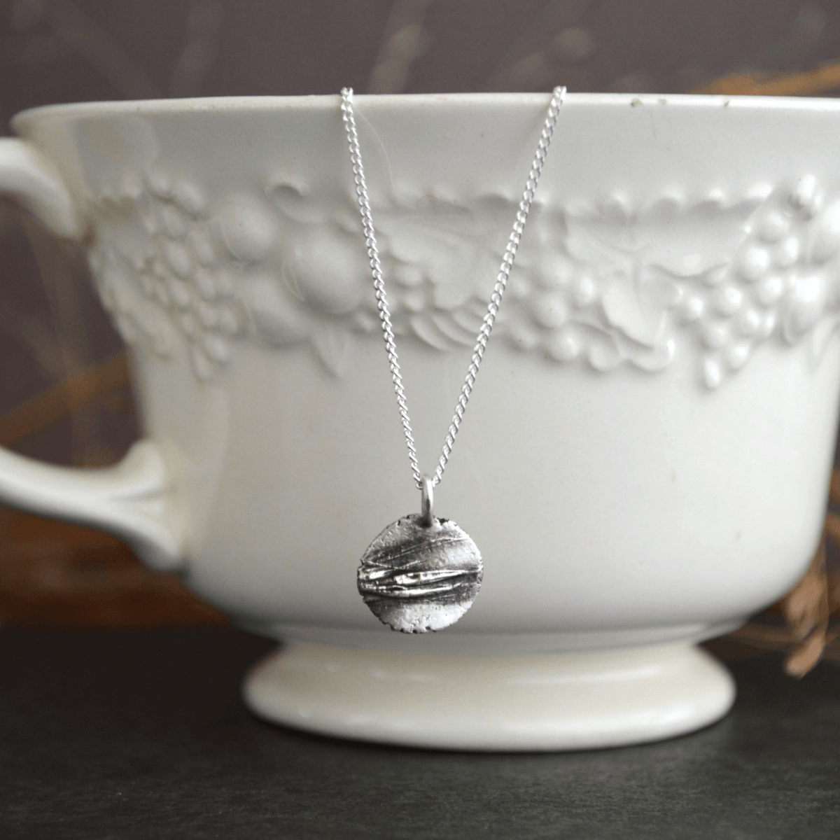 Prairie Grass Pendant Necklaces in Silver - Gayle Dowell