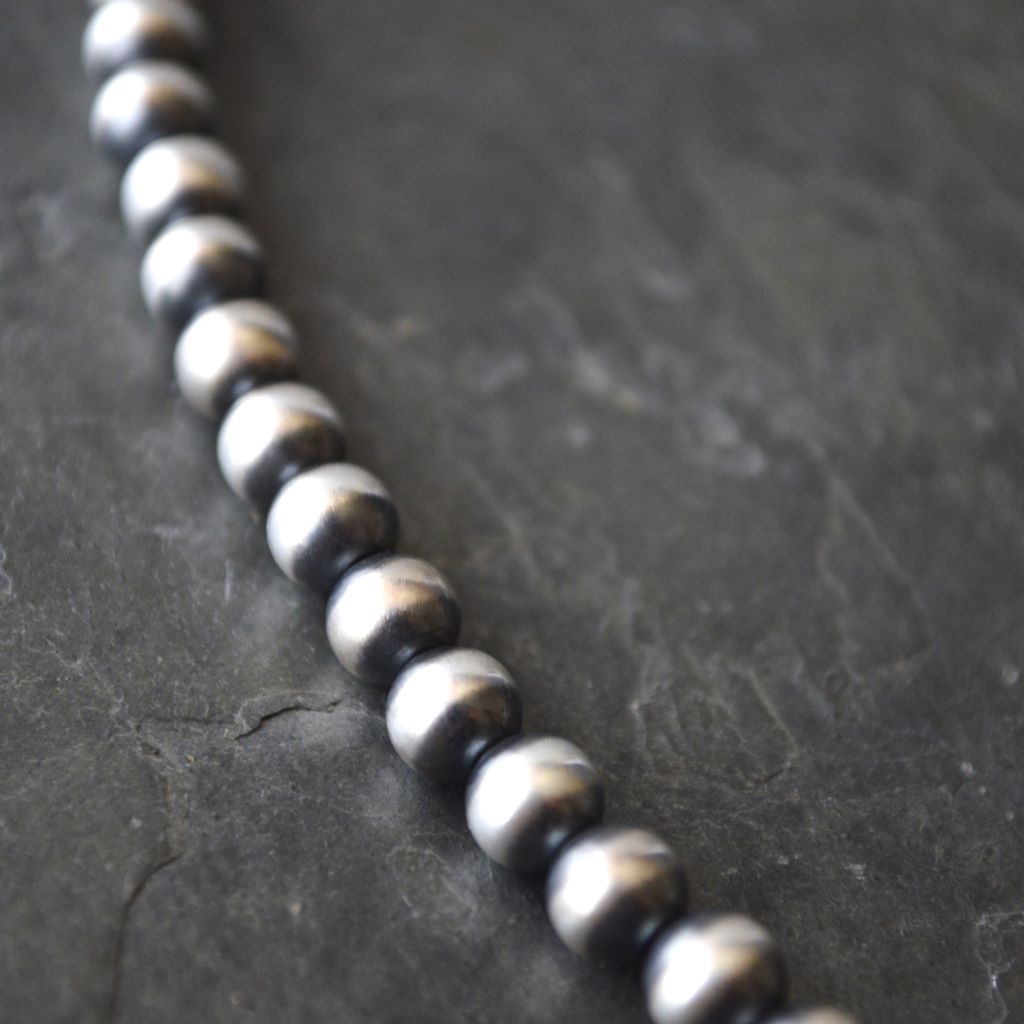 Sterling Silver Navajo Pearl Choker Necklace