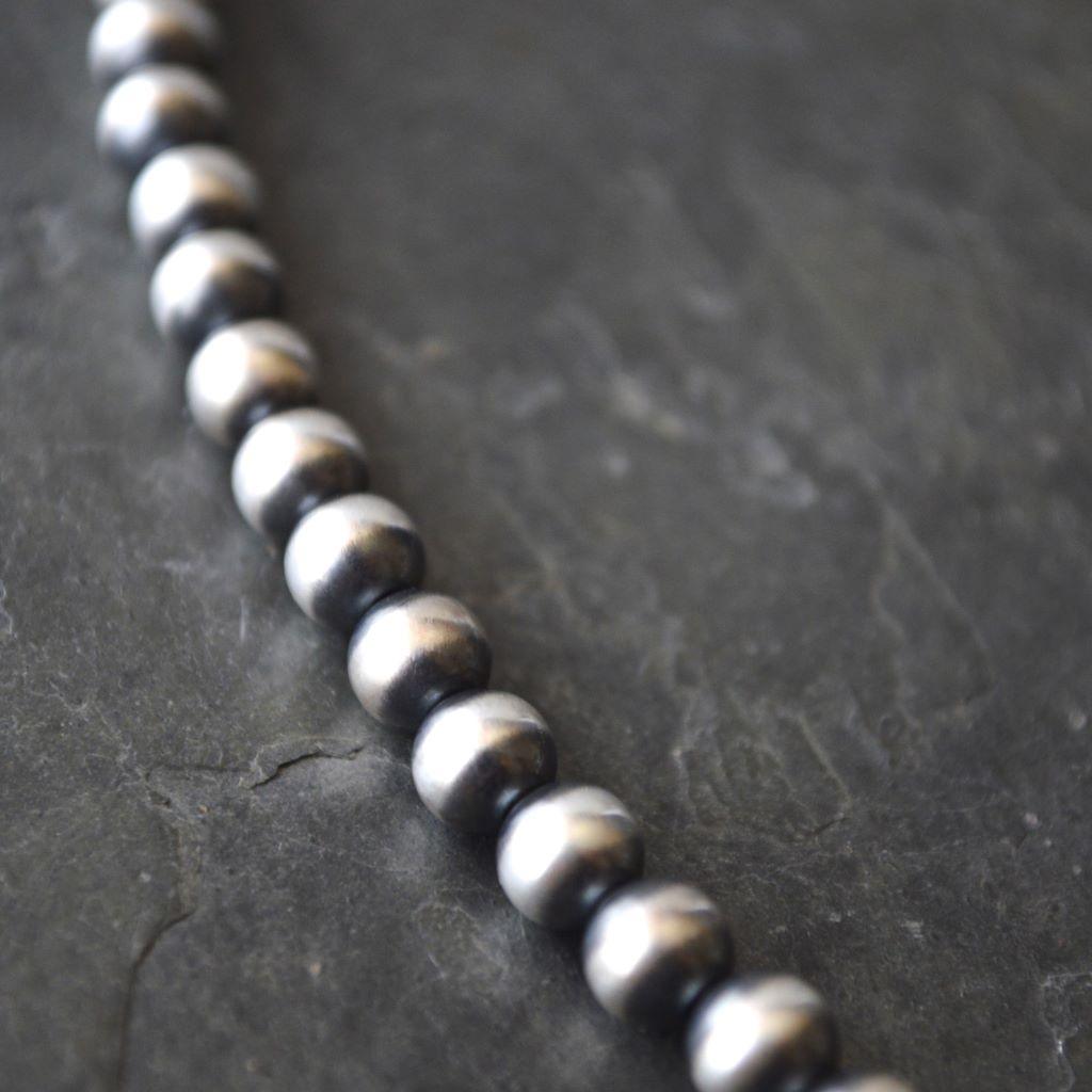 Sterling Silver Navajo Pearl Choker Necklace - Gayle Dowell