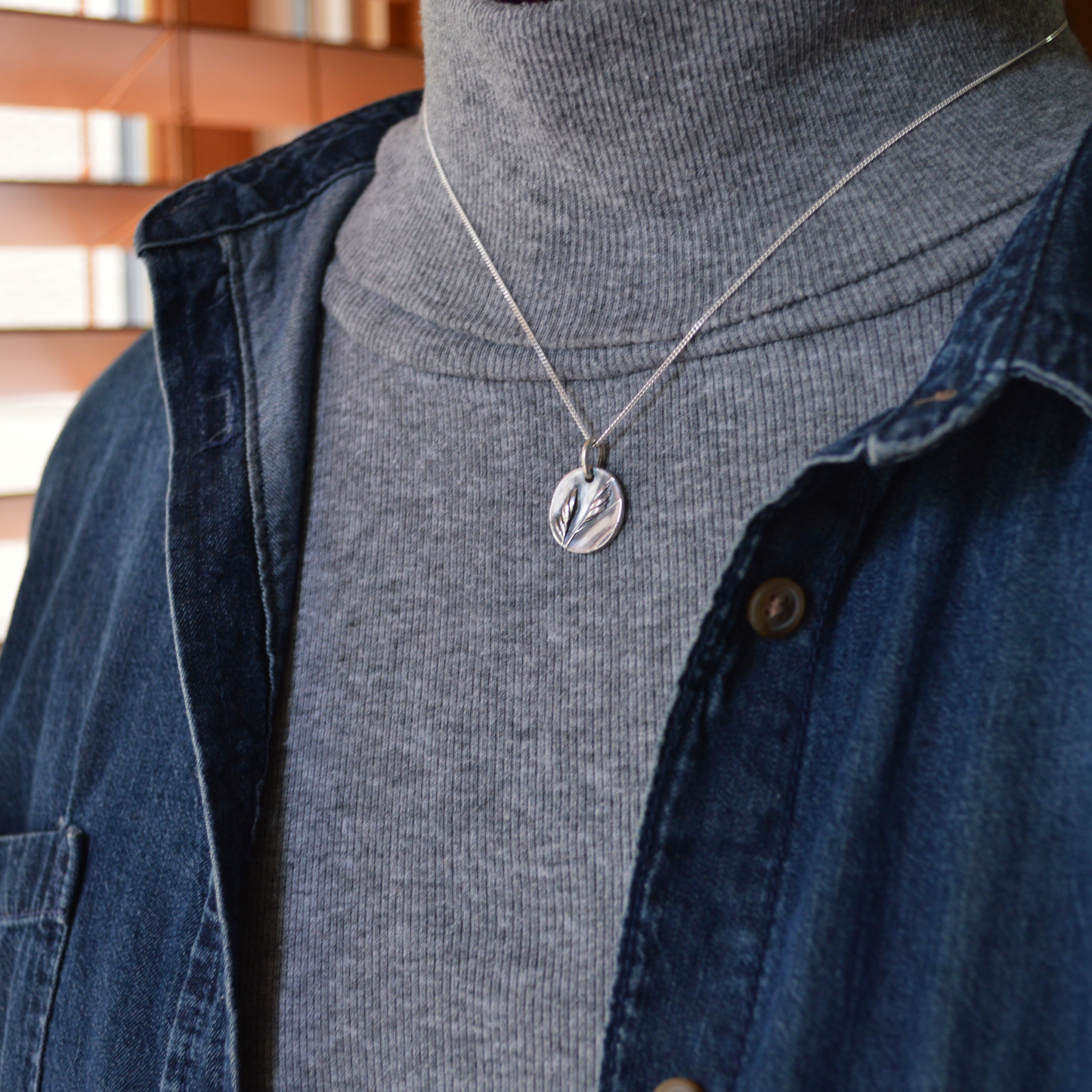 Buffalograss Prairie Pendant Necklace