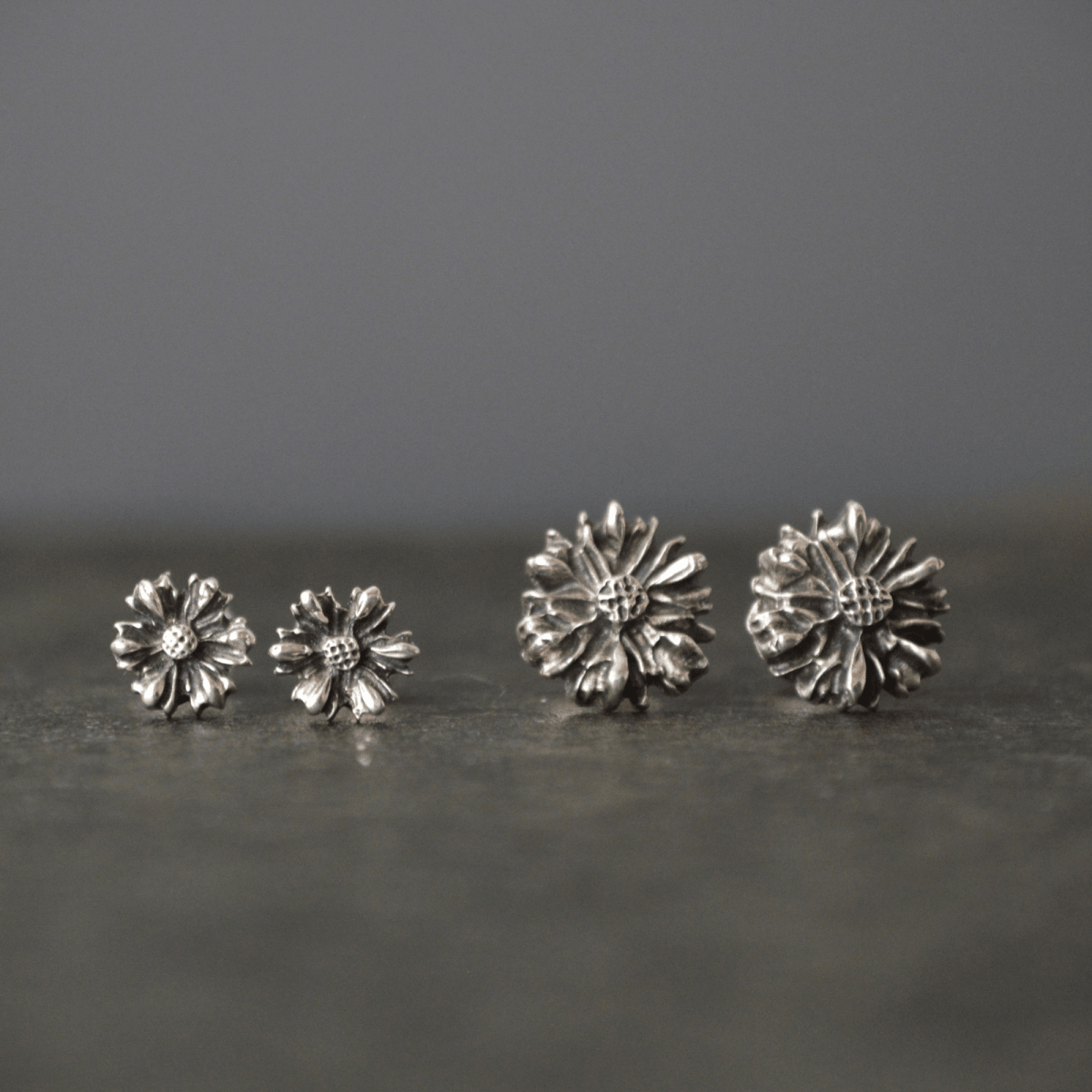 Aster Stud Earrings in Sterling Silver - Gayle Dowell