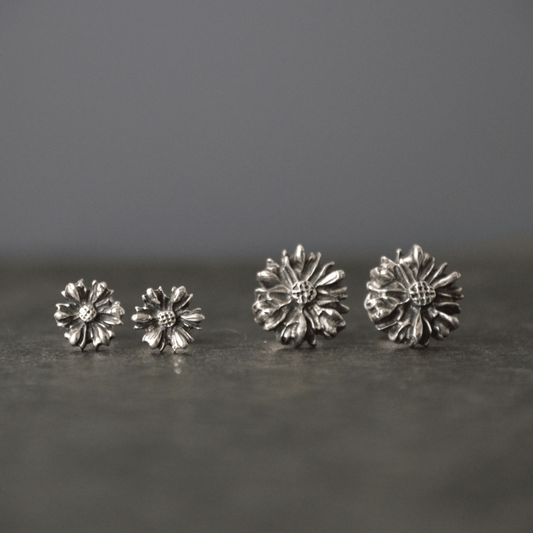Aster Stud Earrings in Sterling Silver - Gayle Dowell