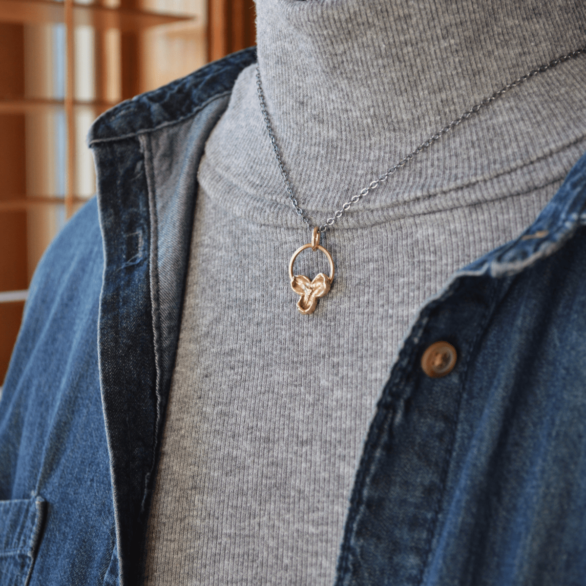 Bronze Bittersweet Hoop Necklace - Gayle Dowell