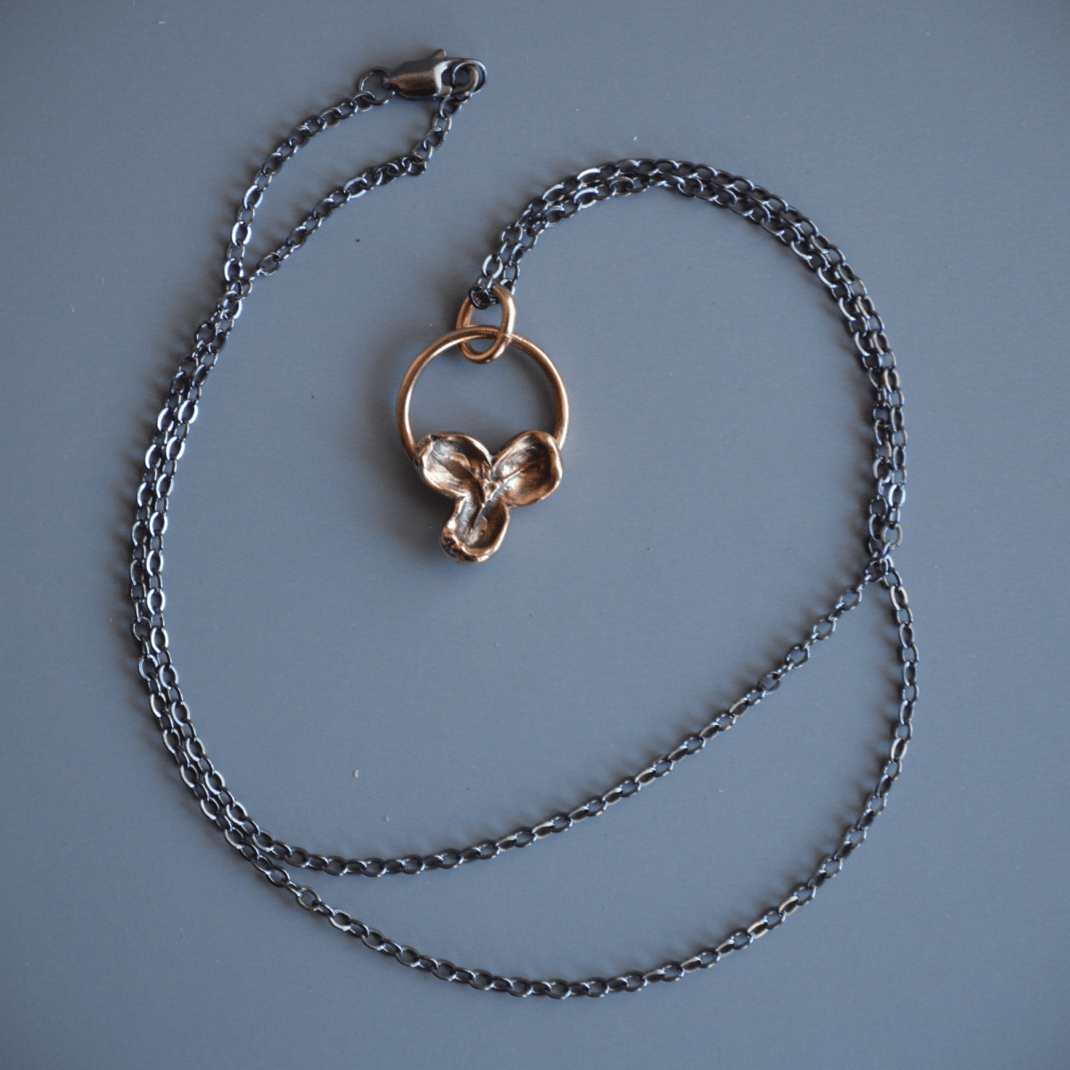 Bronze Bittersweet Hoop Necklace - Gayle Dowell