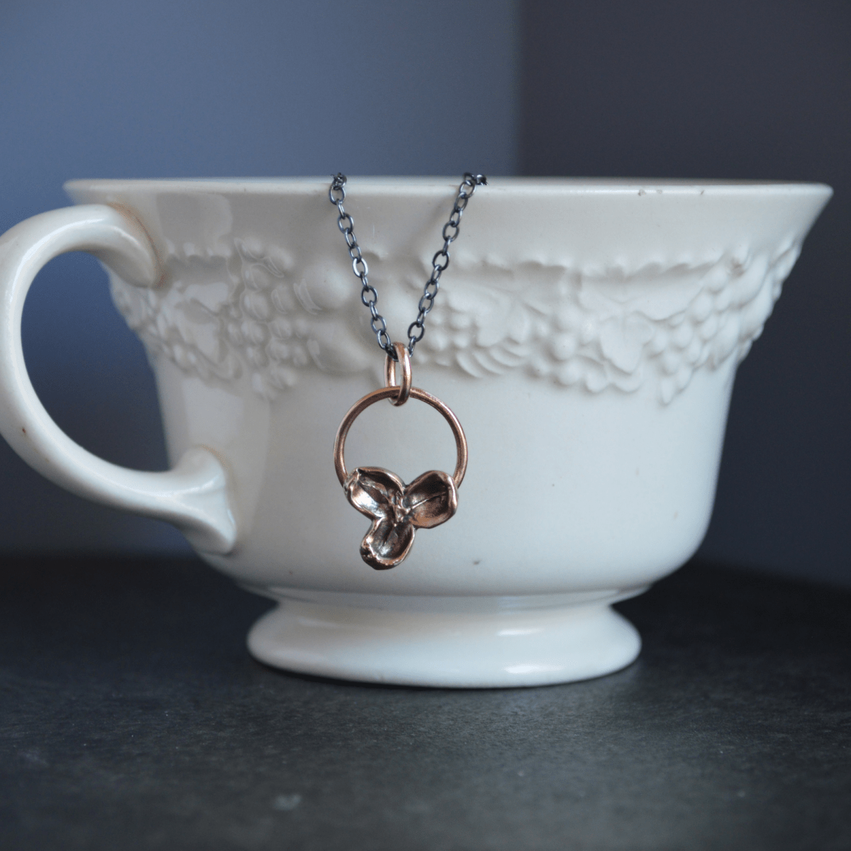 Bronze Bittersweet Hoop Necklace - Gayle Dowell