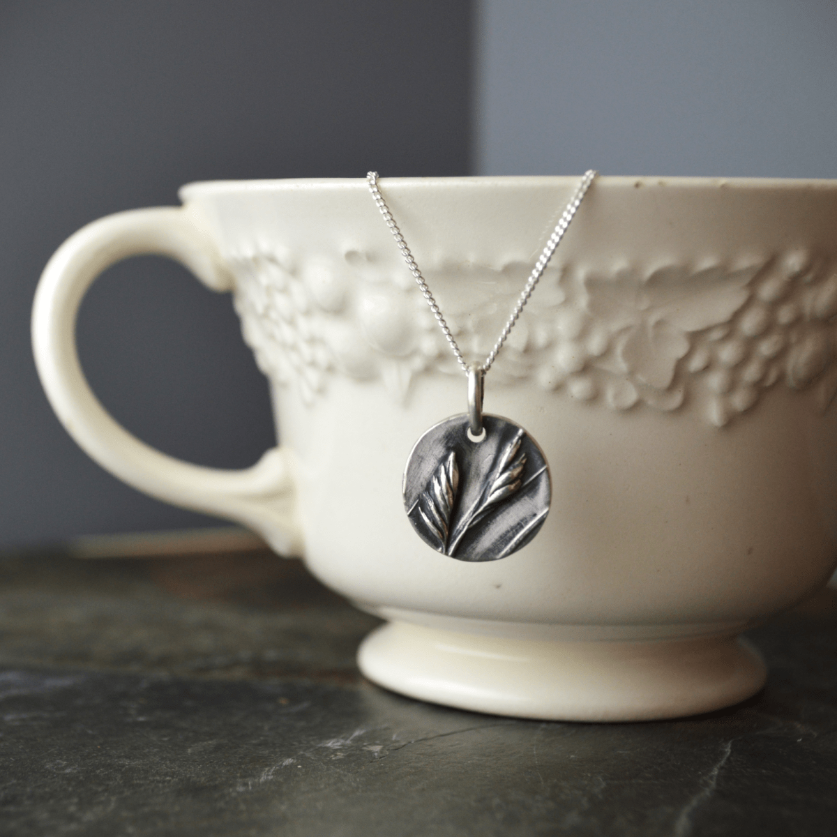 Buffalograss Prairie Pendant Necklace - Gayle Dowell