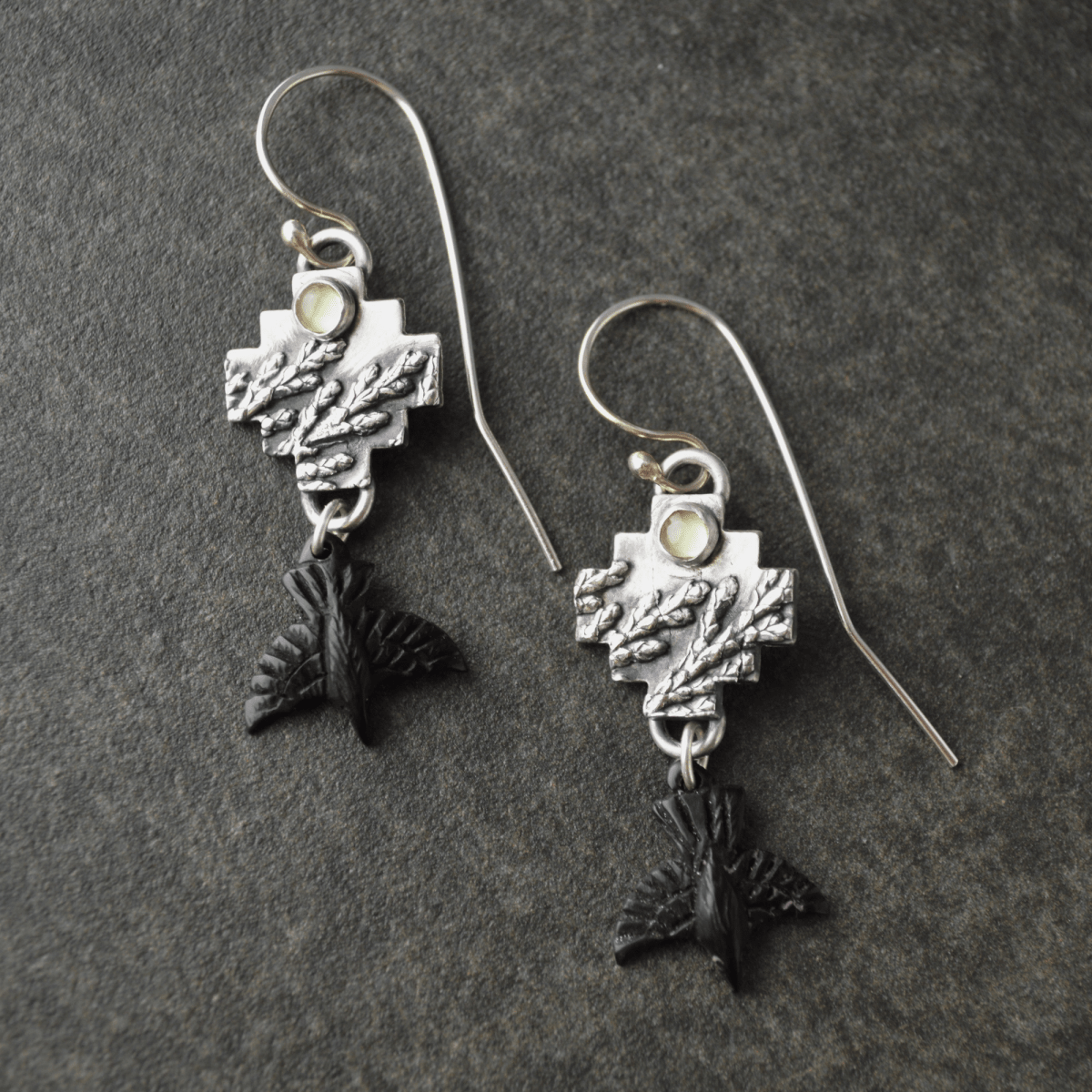 Crows Among the Cedar Earrings - Gayle Dowell