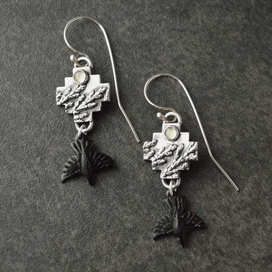 Crows Among the Cedar Earrings - Gayle Dowell