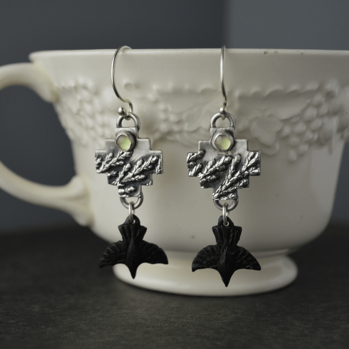 Crows Among the Cedar Earrings - Gayle Dowell