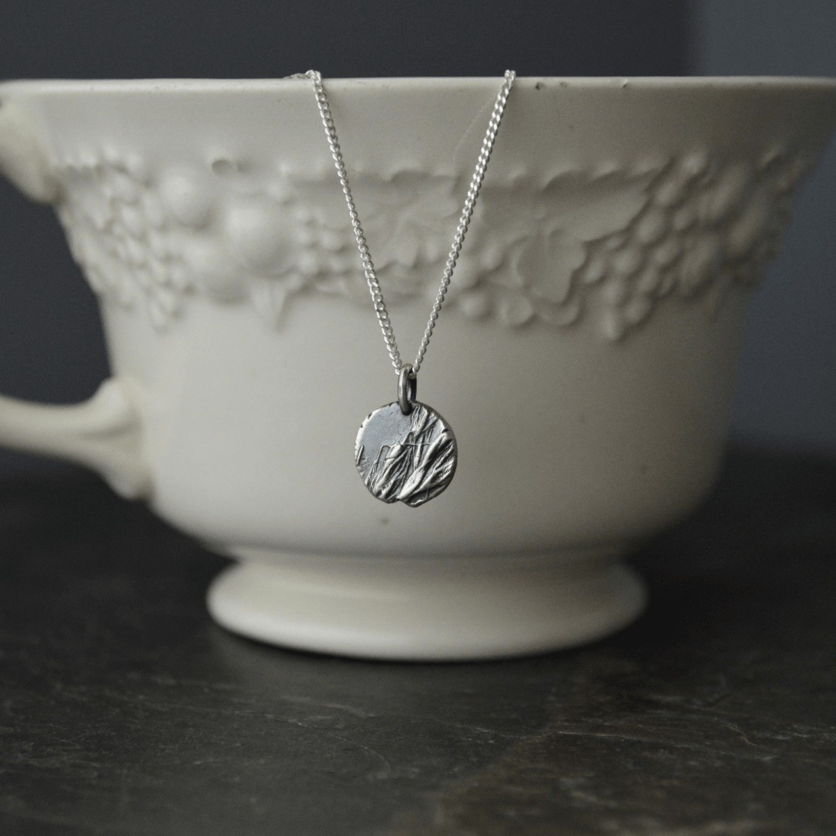 Prairie Grass Pendant Necklaces in Silver - Gayle Dowell