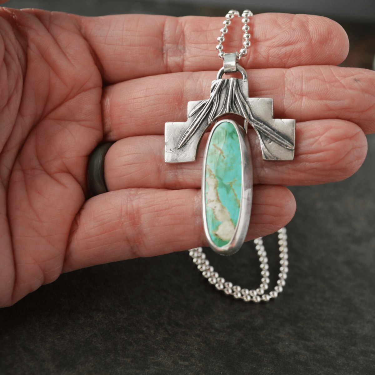 Sage and Royston Turquoise Necklace - Gayle Dowell