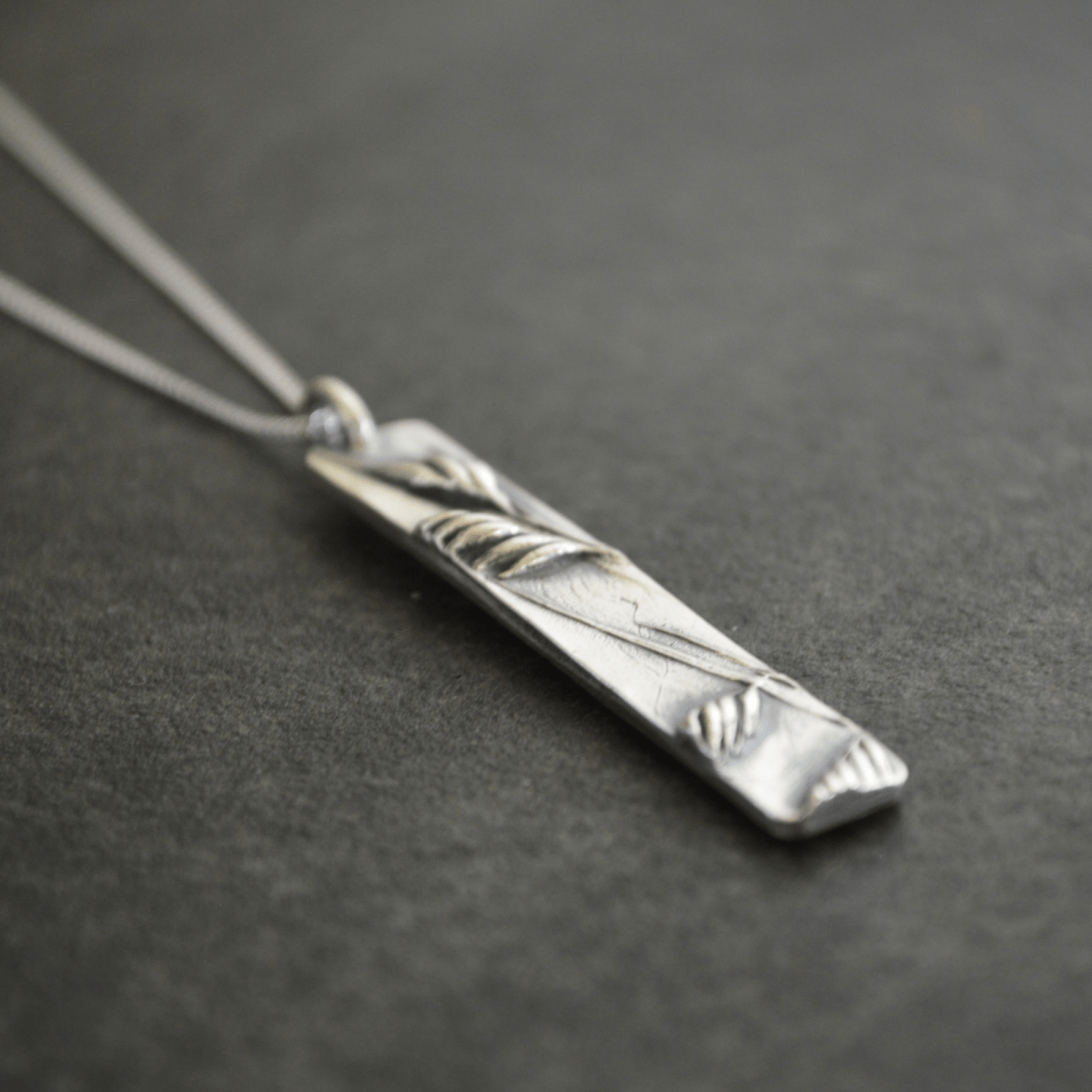 Silver Buffalograss Pendant Necklace - Gayle Dowell