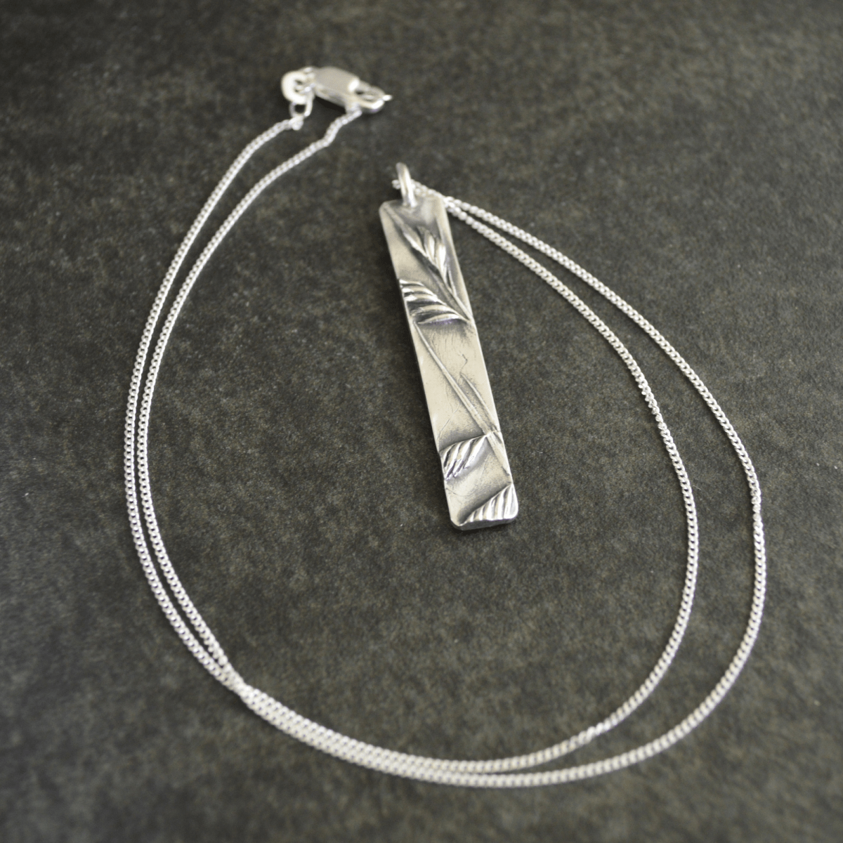 Silver Buffalograss Pendant Necklace - Gayle Dowell
