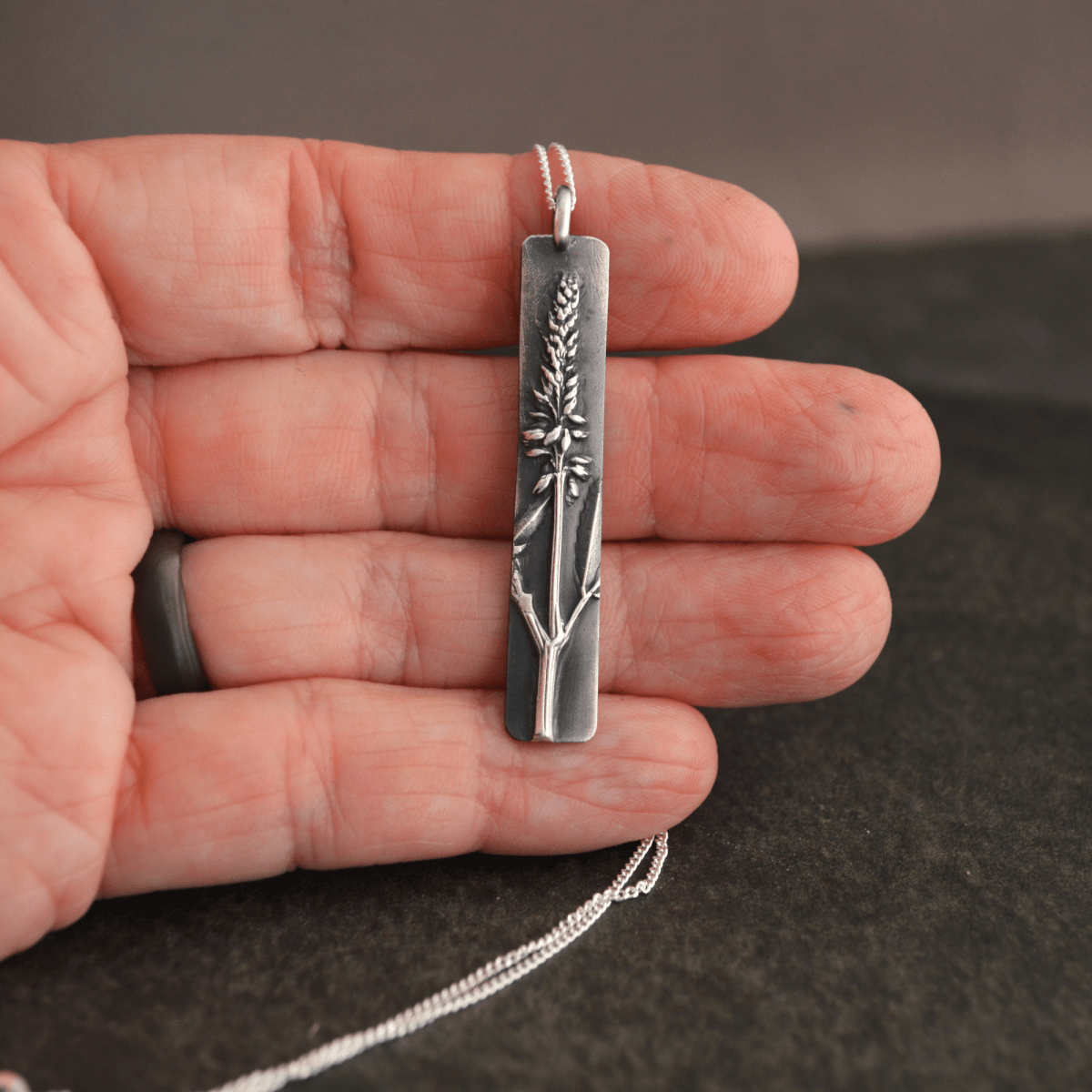Sweet Yellow Clover Pendant Necklace in Silver - Gayle Dowell