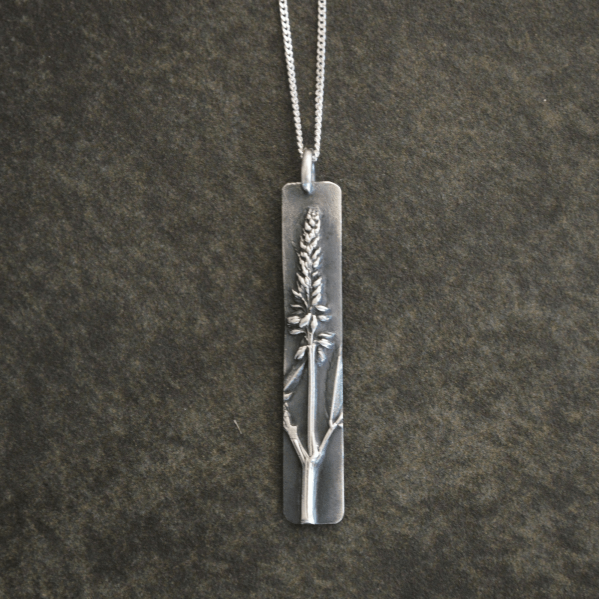 Sweet Yellow Clover Pendant Necklace in Silver - Gayle Dowell
