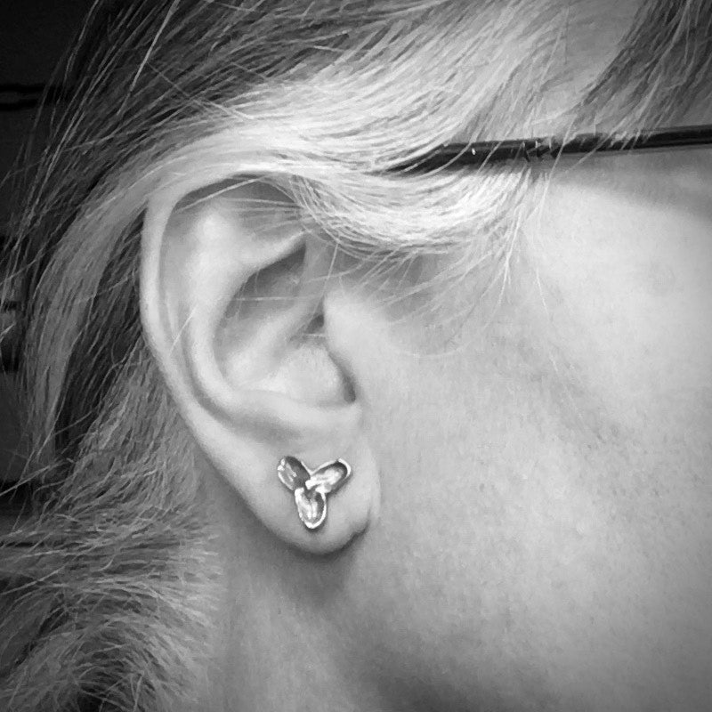 Sterling Silver Bittersweet Pod Stud Earrings