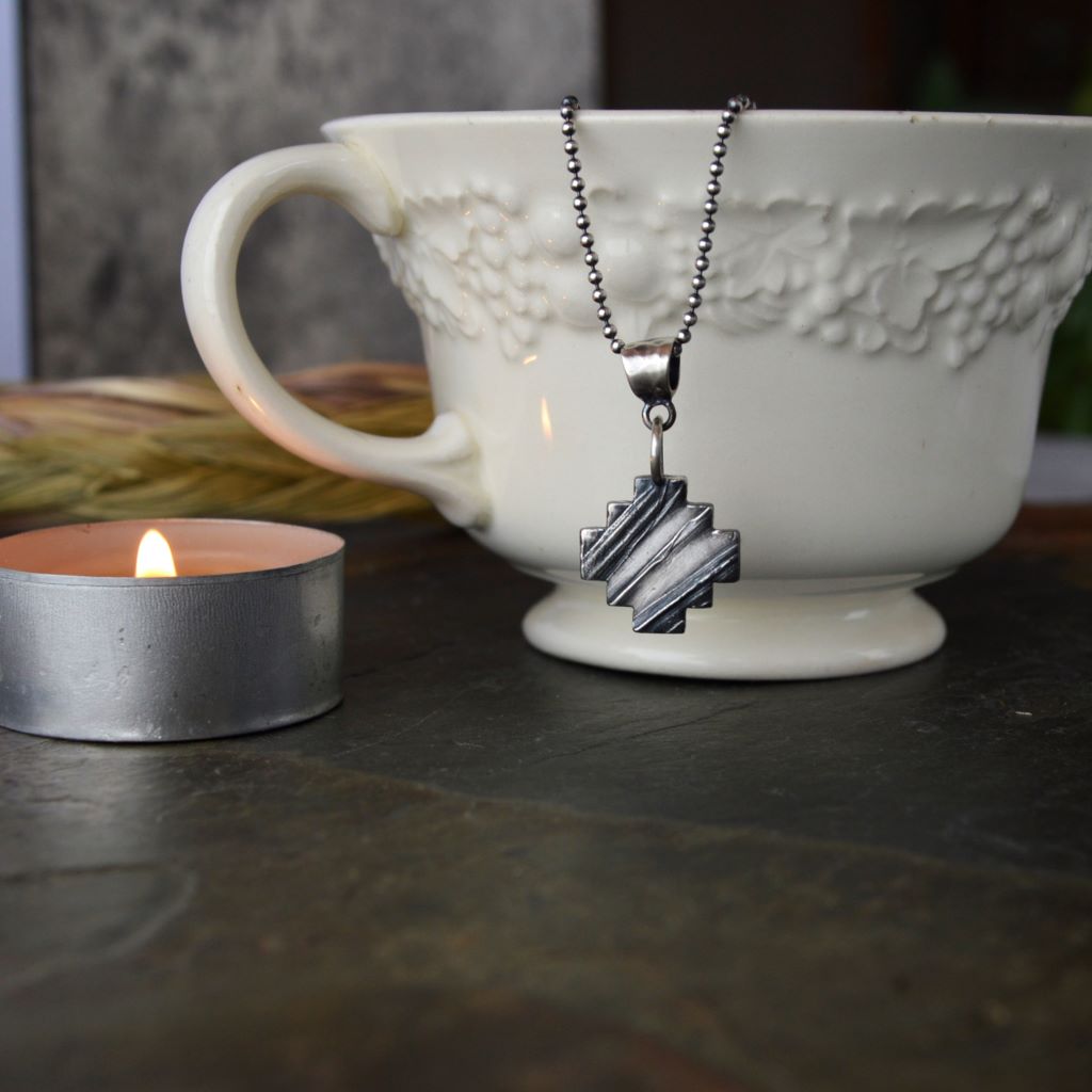Sweetgrass Necklace, Southwest Style Cross - Gayle Dowell
